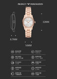 Emporio Armani Federica Analog Mother of Pearl Dial Rose Gold Steel Strap Watch for Women - AR11558 Authentic Buy Shop Now