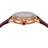 Emporio Armani Mia Mother of Pearl Dial Red Leather Strap Watch for Women - AR11646 Authentic Buy Shop Now