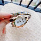 Just Cavalli Serpente Metallica Mother of Pearl Dial Two Tone Steel Strap Watch for Women - JC1L208M0065 Authentic Buy Shop Now