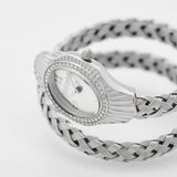 Just Cavalli Twined Mother of Pearl Dial Silver Steel Strap Watch for Women - JC1L305M0015 Authentic Buy Shop Now
