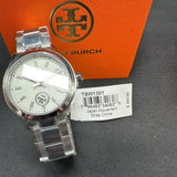 Tory Burch Collins White Dial Silver Steel Strap Watch for Women - TBW1301 Authentic Buy Shop Now