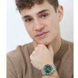 Hugo Boss Candor Green Dial Silver Steel Strap Watch for Men - 1514079 Authentic Buy Shop Now