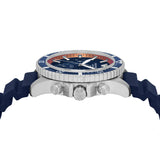 Emporio Armani World Explorer Chronograph Blue Dial Blue Silicone Strap Watch for Men - AR11696 Authentic Buy Shop Now