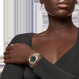 Versace Hellenyium Quartz Green Dial Two Tone Steel Strap Watch for Women - VEHU00420 Authentic Buy Shop Now