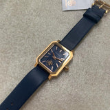 Tory Burch Robinson Quartz Blue Dial Blue Leather Strap Watch for Women - TBW1511 Authentic Buy Shop Now