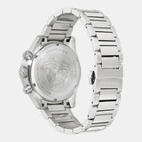 Versace Greca Dome Chronograph Blue Dial Silver Steel Strap Watch for Men - VE6K00323 Authentic Buy Shop Now