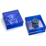 Versace Icon Active Chronograph Black Dial Grey Silicone Strap Watch for Men - VEZ701022 Authentic Buy Shop Now