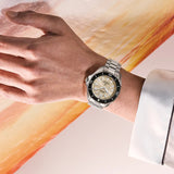Seiko Prospex Polygonal Divers Automatic Pearl White Dial Silver Steel Strap Watch for Men - SPB481J1 Authentic Buy Shop Now