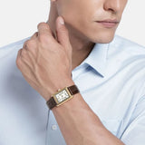 Emporio Armani Gino White Dial Brown Leather Strap Watch for Men - AR11665 Authentic Buy Shop Now