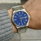Seiko Conceptual Blue Dial Silver Steel Strap Watch for Men - SUR555P1 Authentic Buy Shop Now