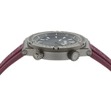 Versace Greca Logo Diver Quartz Black Dial Purple Rubber Strap Watch for Men - VE8G00224 Authentic Buy Shop Now