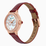 Emporio Armani Mia Mother of Pearl Dial Red Leather Strap Watch for Women - AR11646 Authentic Buy Shop Now