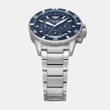 Emporio Armani World Explorer Chronograph Blue Dial Silver Steel Strap Watch for Men - AR11681 Authentic Buy Shop Now