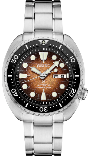 Seiko Prospex US Special Edition King Turtle Automatic Brown Dial Silver Steel Strap Watch for Men - SRPH55 Authentic Buy Shop Now