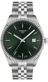 Tissot Ballade Quartz Green Dial Silver Steel Strap Watch for Men - T156.410.11.091.00 Authentic Buy Shop Now