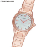 Emporio Armani Mia Mother of Pearl Dial Rose Gold Steel Strap Watch for Women - AR11671 Authentic Buy Shop Now