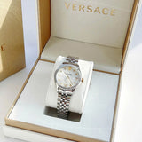 Versace Hellenyium Quartz Silver Dial Silver Steel Strap Watch for Women - VE2S00322 Authentic Buy Shop Now