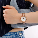 Emporio Armani Mia Meccanico Mother of Pearl Dial Rose Gold Steel Strap Watch for Women - AR60072 Authentic Buy Shop Now