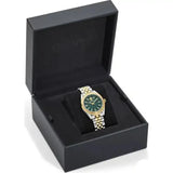 Versace V-Code Analog Green Dial Two Tone Steel Strap Watch for Women - VE8I00424 Authentic Buy Shop Now