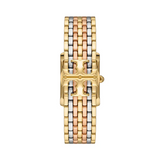 Tory Burch Eleanor White Dial Tri Tone Steel Strap Watch for Women - TBW1078 Authentic Buy Shop Now