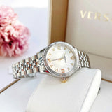 Versace Hellenyium Quartz Silver Dial Silver Steel Strap Watch for Women - VE2S00322 Authentic Buy Shop Now