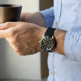 Hugo Boss Runner Chronograph Black Dial Black Silicone Strap Watch for Men - 1514141 Authentic Buy Shop Now