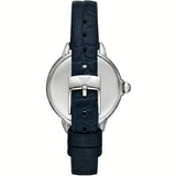 Emporio Armani Mia Moonphase Blue Dial Blue Leather Strap Watch for Women - AR11629 Authentic Buy Shop Now