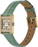 Emporio Armani Classic White Dial Green Leather Strap Watch for Women - AR11661 Authentic Buy Shop Now