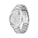 Hugo Boss Strike Silver Dial Silver Steel Strap Watch for Men - 1514176 Authentic Buy Shop Now