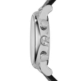 Emporio Armani Luigi Chronograph White Dial Black Leather Strap Watch for Men - AR1810 Authentic Buy Shop Now