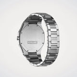 D1 Milano Ultra Thin Matte Black Dial Silver Steel Strap Watch for Men - D1-UTBJ40 Authentic Buy Shop Now
