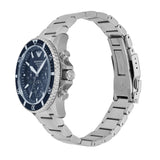 Emporio Armani World Explorer Chronograph Blue Dial Silver Steel Strap Watch for Men - AR11681 Authentic Buy Shop Now