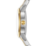 Tory Burch Collins White Dial Two Tone Steel Strap Watch for Women - TBW1306 Authentic Buy Shop Now