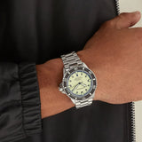 Emporio Armani Sea Explorer Yellow Dial Silver Steel Strap Watch for Men - AR60083 Authentic Buy Shop Now