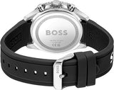Hugo Boss Runner Chronograph Black Dial Black Silicone Strap Watch for Men - 1514141 Authentic Buy Shop Now
