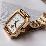 Tory Burch Robinson White Dial Rose Gold Steel Strap Watch for Women - TBW1502 Authentic Buy Shop Now
