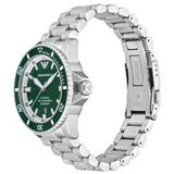 Emporio Armani Sea Explorer Green Dial Silver Steel Strap Watch for Men - AR60080 Authentic Buy Shop Now