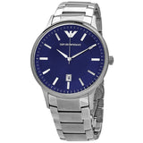 Emporio Armani Renato Blue Dial Silver Steel Strap Watch for Men - AR11180 Authentic Buy Shop Now