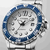 Citizen Mechanical Automatic White Dial Silver Steel Strap Watch for Men - NJ0171-81A Authentic Buy Shop Now