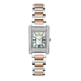 Emporio Armani Genni Mother of Pearl Dial Two Tone Steel Strap Watch for Women - AR11626 Authentic Buy Shop Now