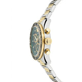 Versace Greca Dome Chronograph Green Dial Two Tone Steel Strap Watch for Men - VE6K00423 Authentic Buy Shop Now