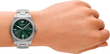 Emporio Armani Frederico Analog Green Dial Silver Steel Strap Watch for Men - AR11621 Authentic Buy Shop Now