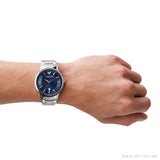 Emporio Armani Renato Blue Dial Silver Steel Strap Watch for Men - AR11180 Authentic Buy Shop Now