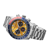 Seiko Prospex Solar Chronograph 1969 Re-interpretation Orange Dial Silver Steel Strap Watch for Men - SSC947 Authentic Buy Shop Now