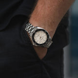 Seiko Prospex Polygonal Divers Automatic Pearl White Dial Silver Steel Strap Watch for Men - SPB481J1 Authentic Buy Shop Now