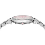 Emporio Armani Gianni T-Bar Pink Dial Silver Steel Strap Watch for Women - AR11686 Authentic Buy Shop Now