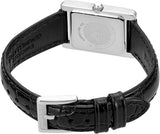 Emporio Armani Two Hand Crystals Silver Dial Black Leather Strap Watch for Women - AR11623 Authentic Buy Shop Now