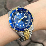 Citizen Mechanical Automatic Blue Dial Two Tone Steel Strap Watch for Men - NJ0174-82L Authentic Buy Shop Now