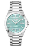 Hugo Boss Strike Turquoise Blue Dial Silver Steel Strap Watch for Men - 1514171 Authentic Buy Shop Now