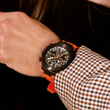 Tissot T Race Chronograph Black Dial Orange Rubber Strap Watch for Men - T141.417.37.051.02 Authentic Buy Shop Now